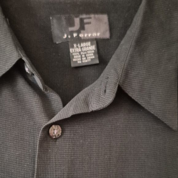 JF J.Ferrar Charcoal Textured Shirt - Picture 2 of 7